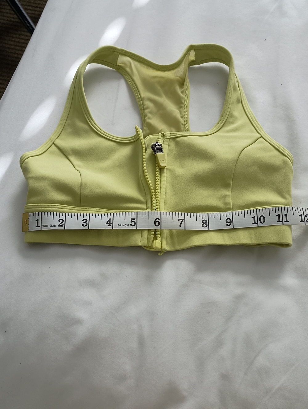Front-Zip Sports Bra - Yellow